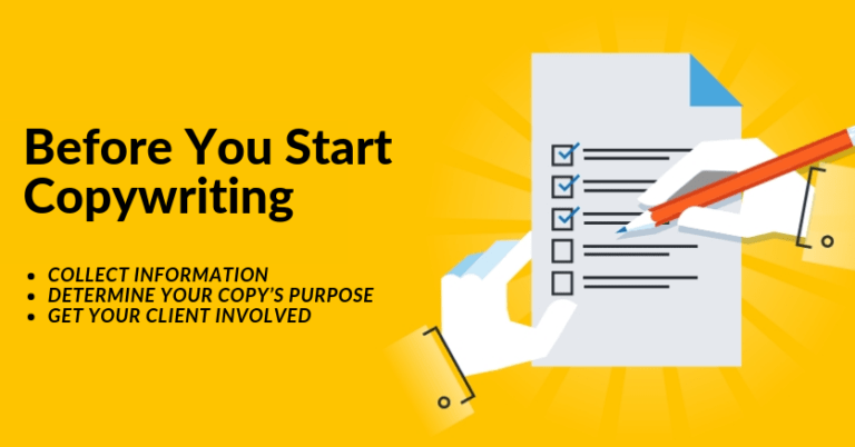 Before You Start Copywriting