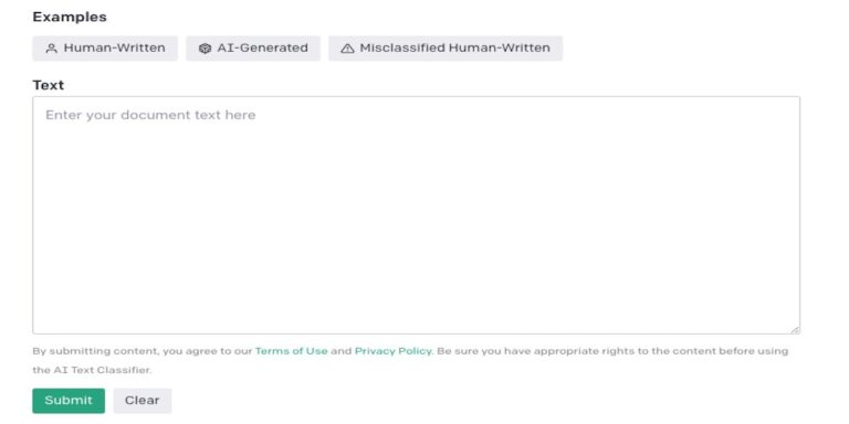 AI Text Classifier (Open AI)